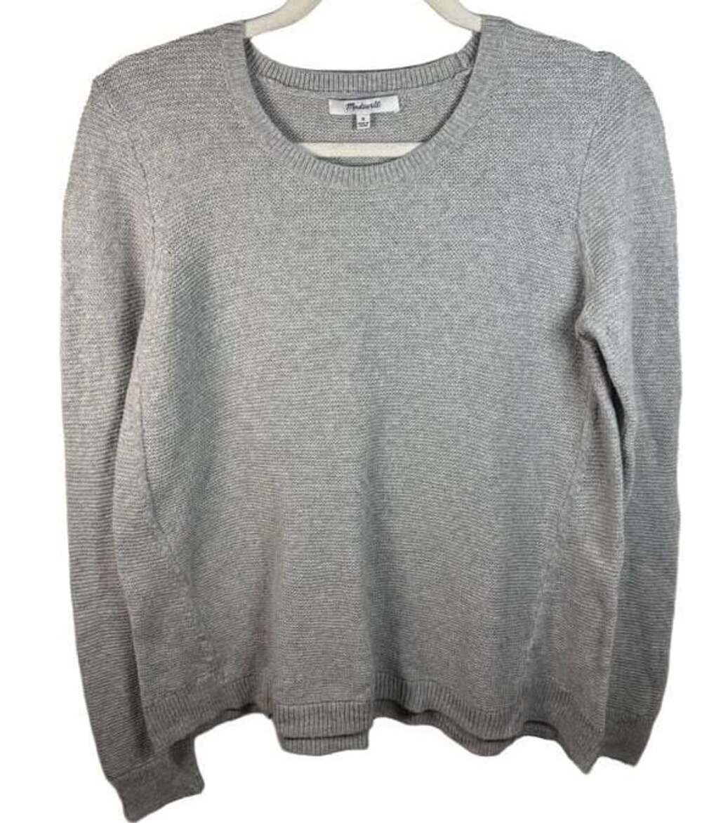 Madewell Women's Gray Riverside sweater Knit Pullover Sweater Size M